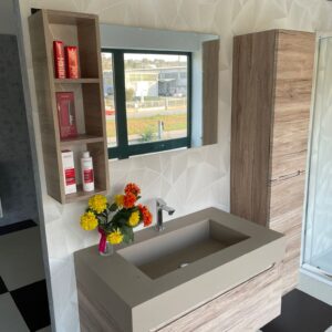 Mobile Bagno 90cm Lavabo in ecomalta