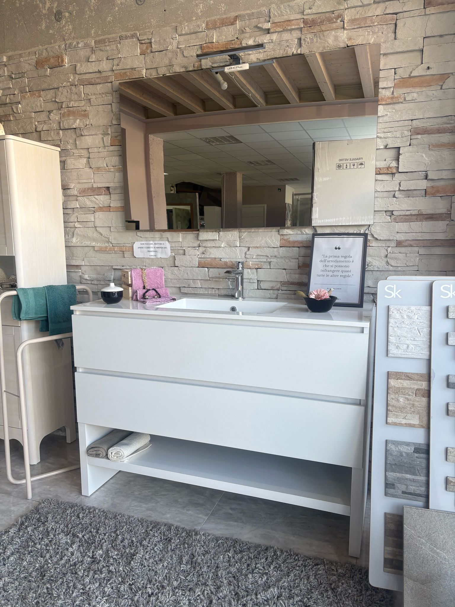 Mobile Bagno DOLO 120 a terra con panca