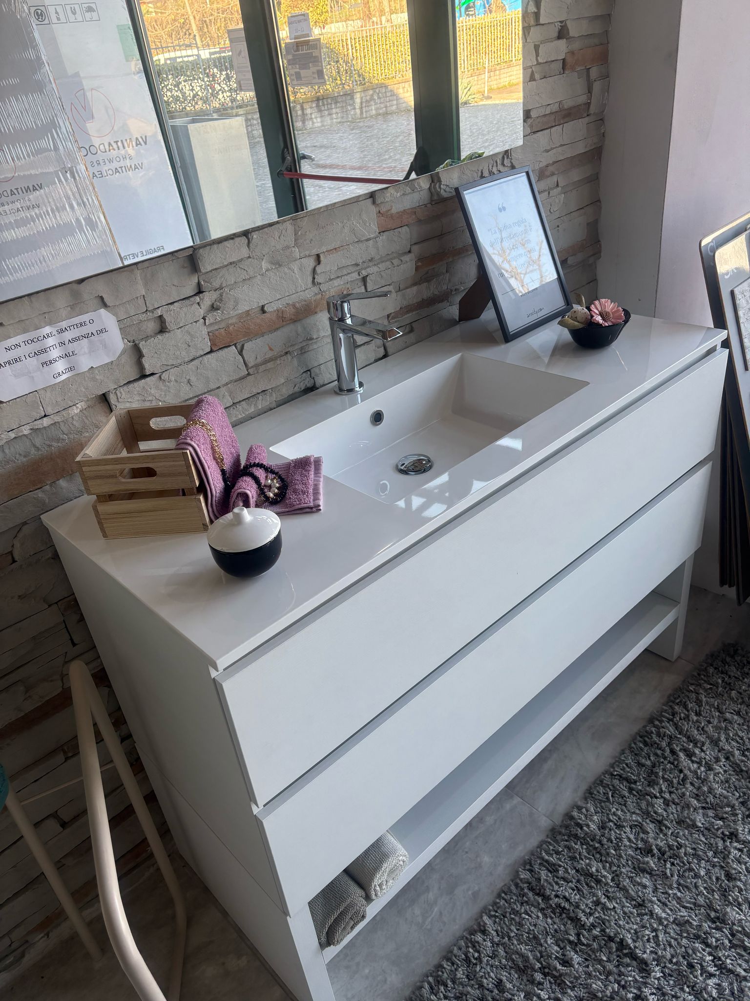 Mobile Bagno DOLO 120 a terra con panca - immagine 3