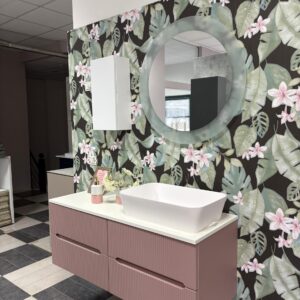 Mobile Bagno 120 cannettato rosa