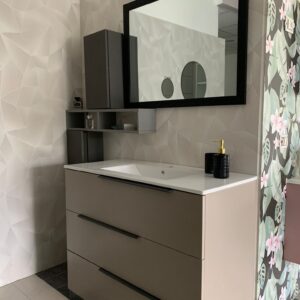 Mobile Bagno OIKOS a terra 100 CM Color Pietra 3 cassetti